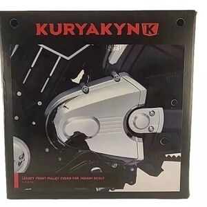 Kuryakyn Legacy Front  Pulley Cover For Indian Scout P/N 8756 Chrome NEW